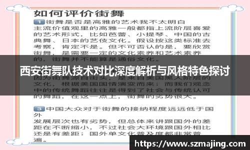 西安街舞队技术对比深度解析与风格特色探讨